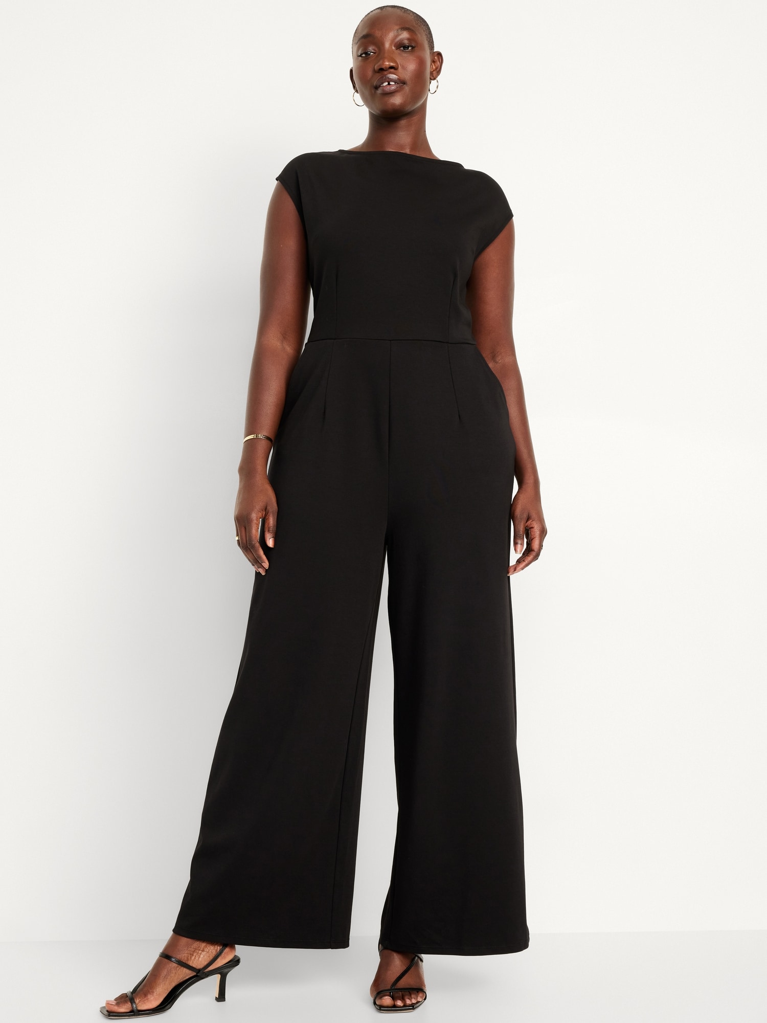 Ponte-Knit Jumpsuit