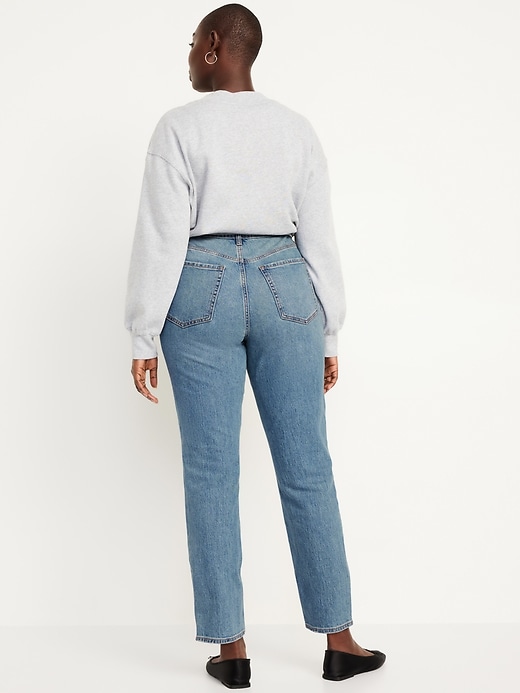 Image number 6 showing, Curvy High-Waisted OG Straight Ankle Jeans