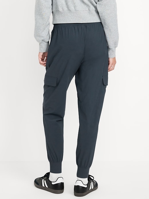 Image number 2 showing, High-Waisted SleekTech Cargo Joggers