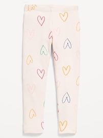 L'image numéro 1 présente Legging douillet en tricot isotherme pour toute-petite fille