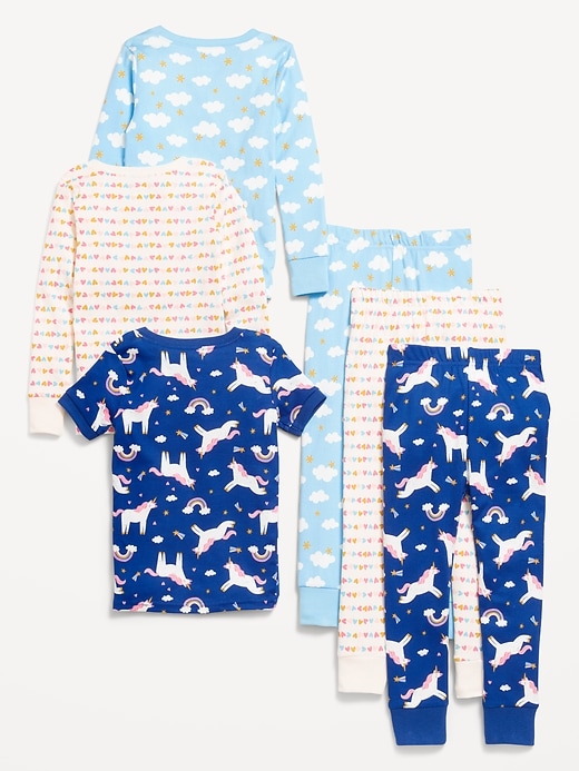 Voir une image plus grande du produit 2 de 3. Pyjama 6 pièces à coupe ajustée pour tout-petit et bébé