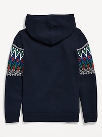 View large product image 3 of 3. Fair Isle Pullover Hoodie for Boys