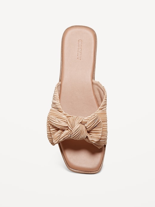 Image number 3 showing, Knot-Front Slide Sandals