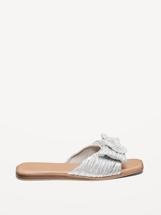 Image number 8 showing, Knot-Front Slide Sandals