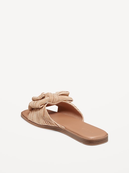 Image number 5 showing, Knot-Front Slide Sandals