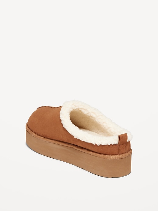 Image number 8 showing, Sherpa-Lined Platform Slippers