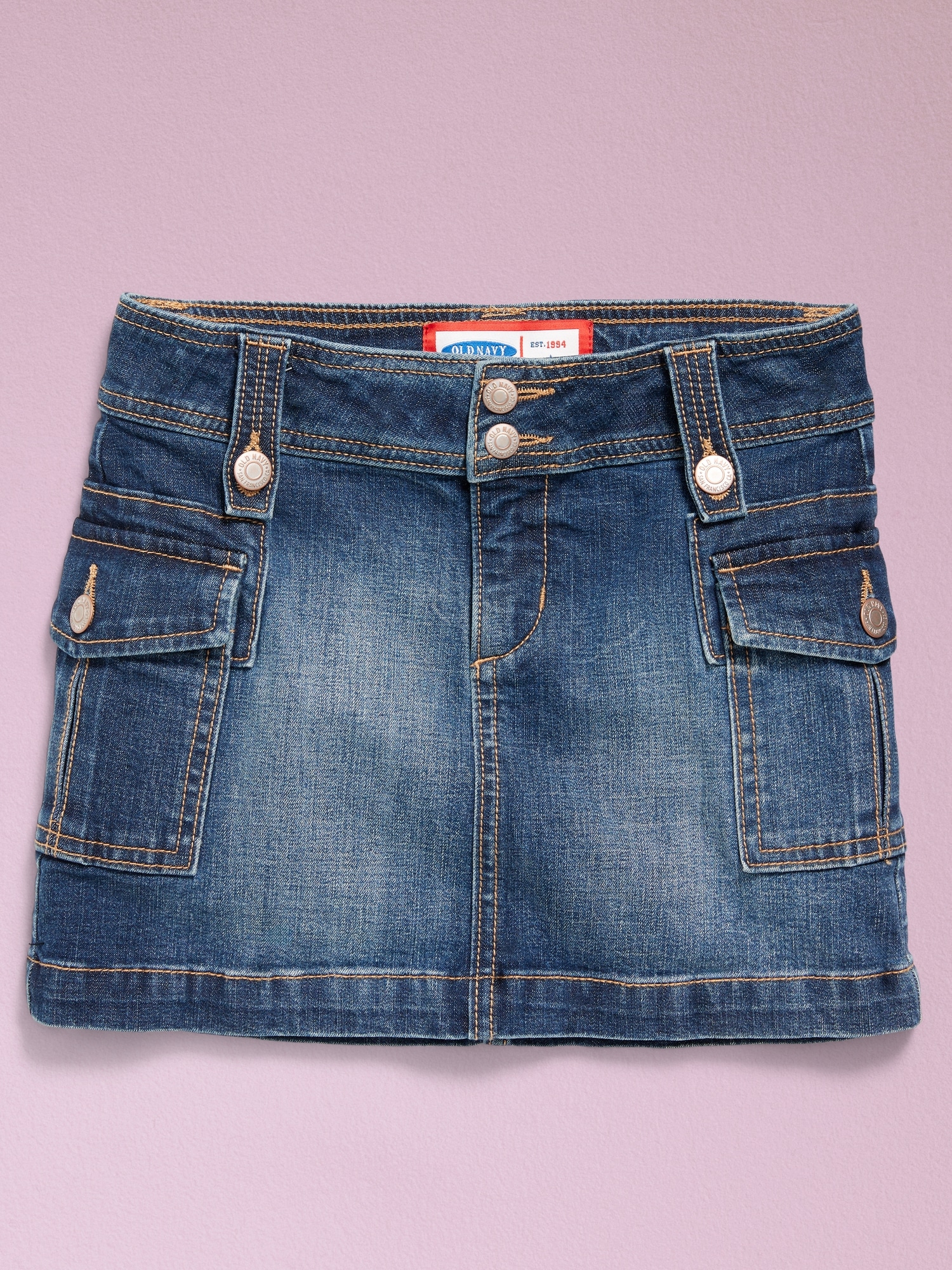 '94 Cargo Jean Skirt for Girls