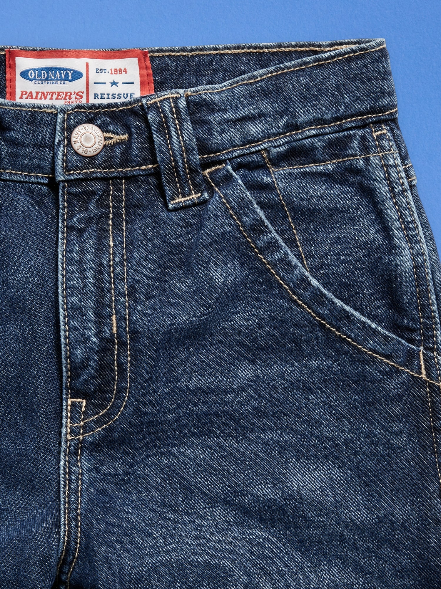 '94 High-Waisted Carpenter Jeans for Girls