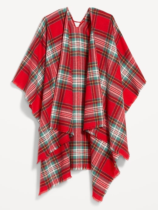 Image number 4 showing, Flannel Poncho