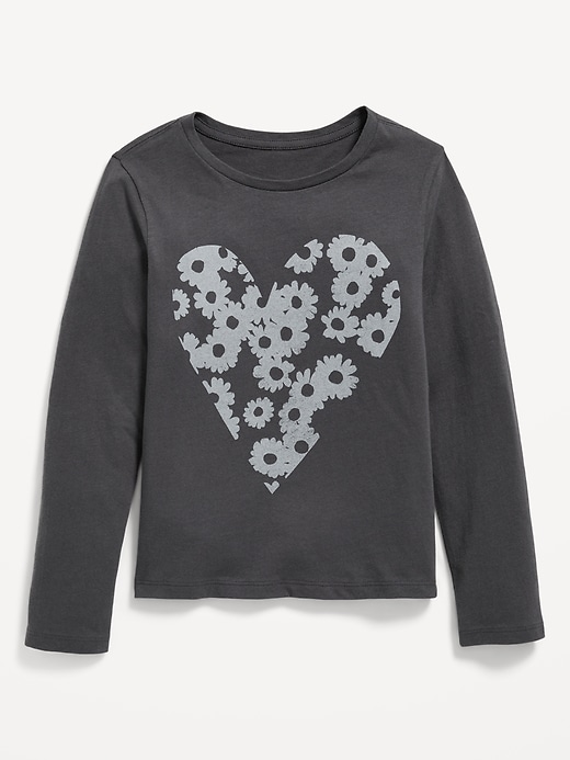 View large product image 1 of 1. Long-Sleeve Graphic T-Shirt for Girls