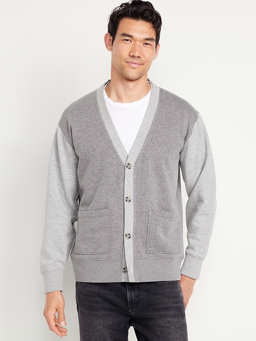 Image number 1 showing, Fleece-Knit Cardigan Sweater