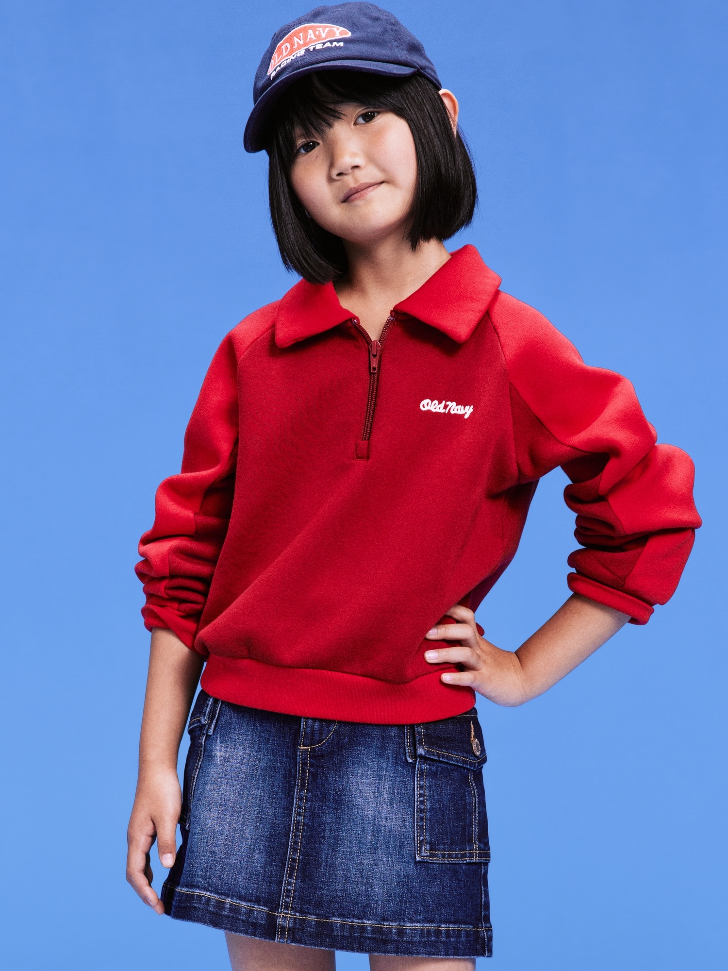 '94 Logo-Graphic Quarter-Zip Sweatshirt for Girls