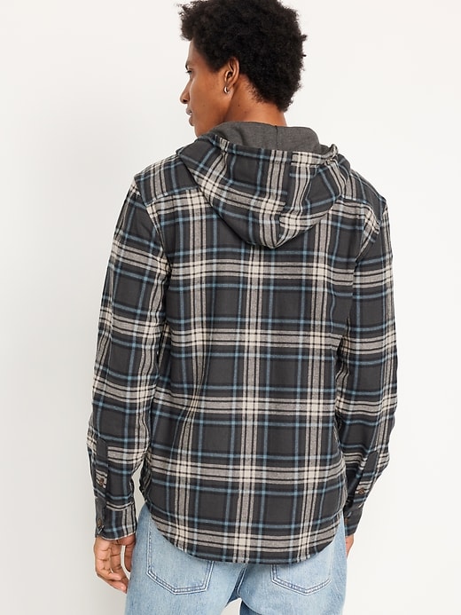 Image number 2 showing, Hooded Flannel Shirt