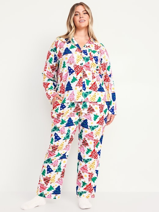 Image number 7 showing, Flannel Pajama Set for Women