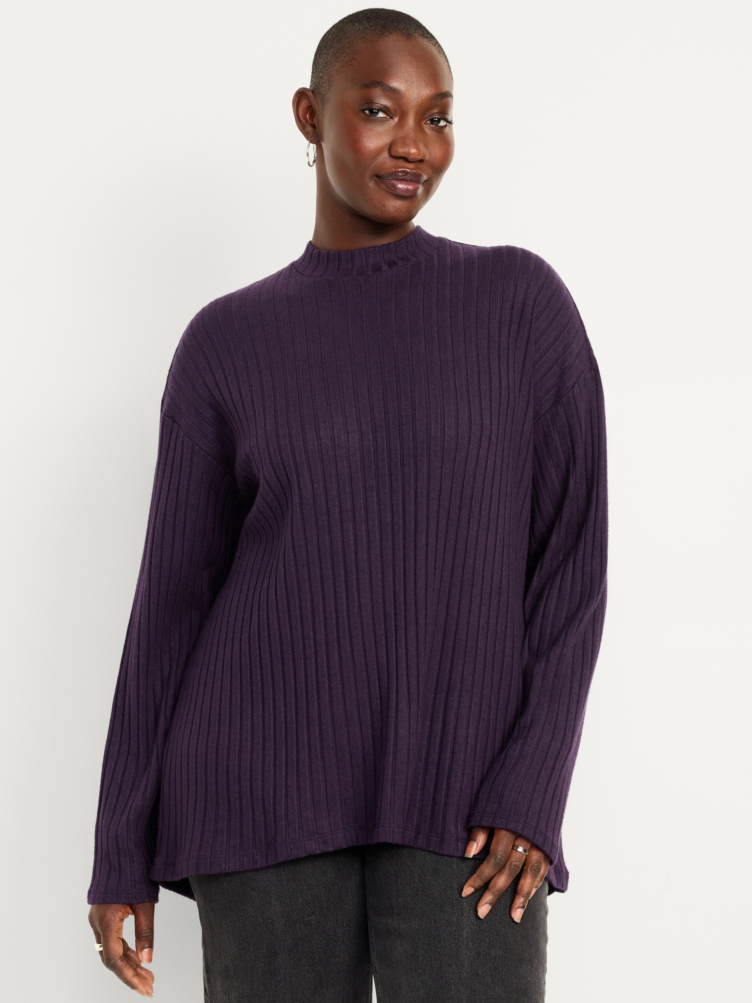 Cozy Mock-Neck Tunic