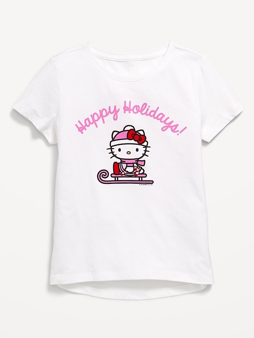 Voir une image plus grande du produit 2 de 3. T-shirt à manches courtes à imprimé sous licence pour fille