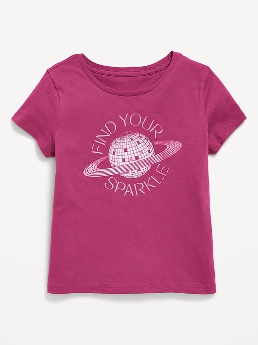 Voir une image plus grande du produit 1 de 1. T-shirt à manches courtes à imprimé pour fille