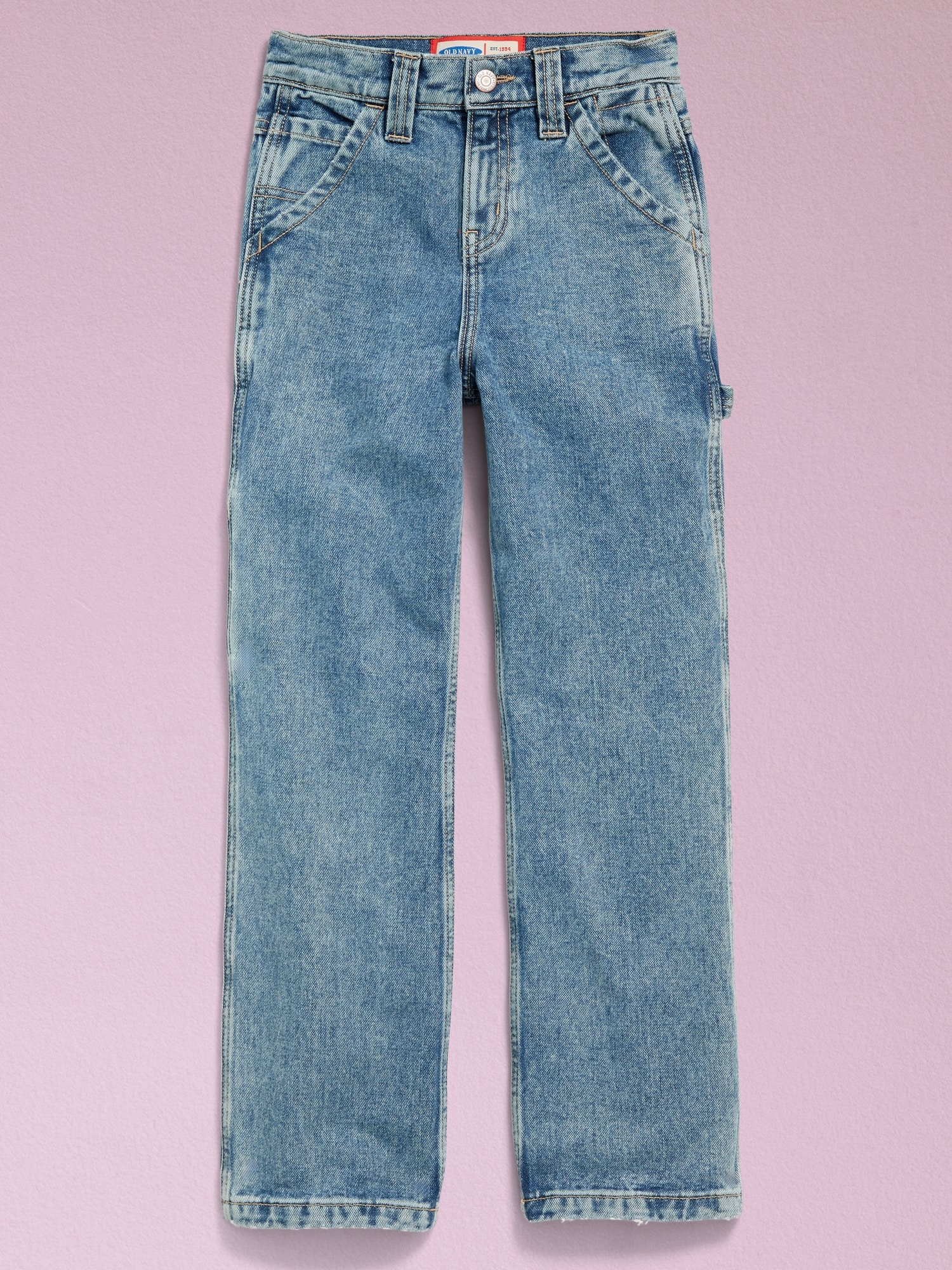 '94 High-Waisted Carpenter Jeans for Girls