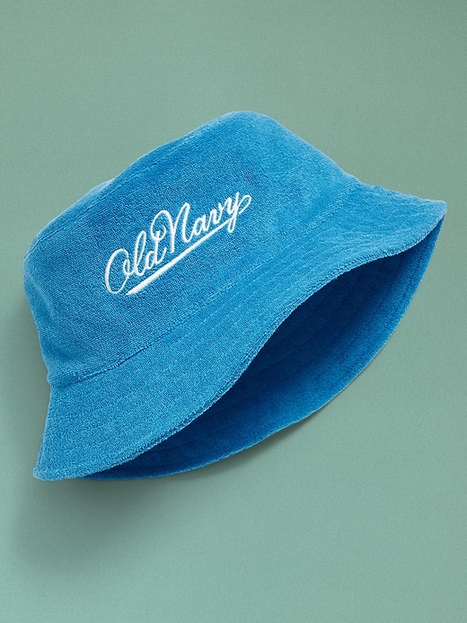 Image number 2 showing, '94 Logo-Graphic Terry Gender-Neutral Bucket Hat for Kids