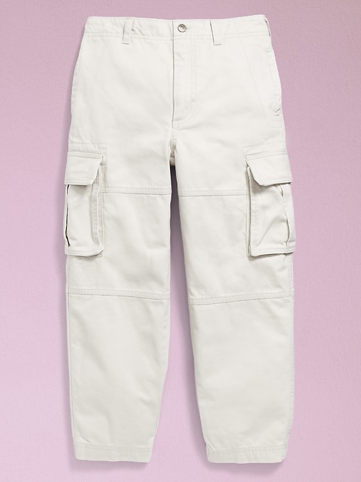 Image number 4 showing, '94 Baggy High-Waisted Cargo Pants for Girls