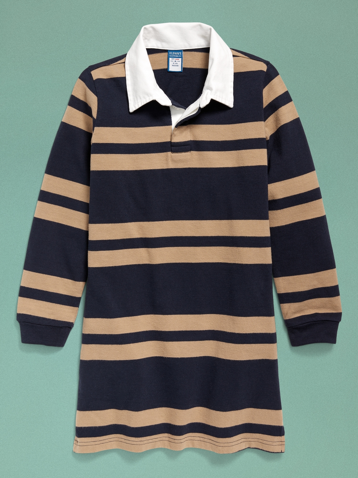 '94 Long-Sleeve Rugby Polo Dress for Girls