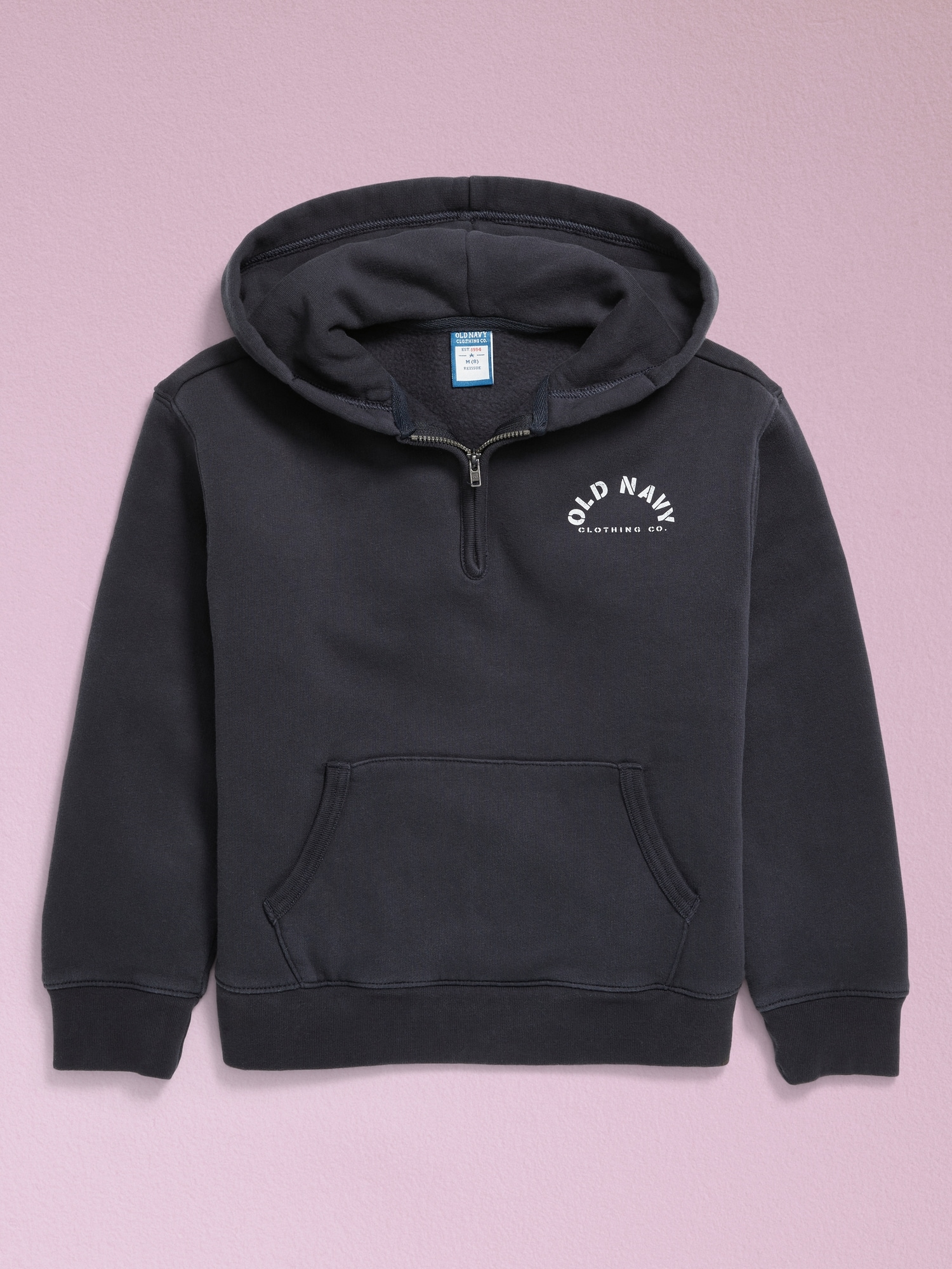 '94 Gender-Neutral Half-Zip Logo-Graphic Hoodie for Kids