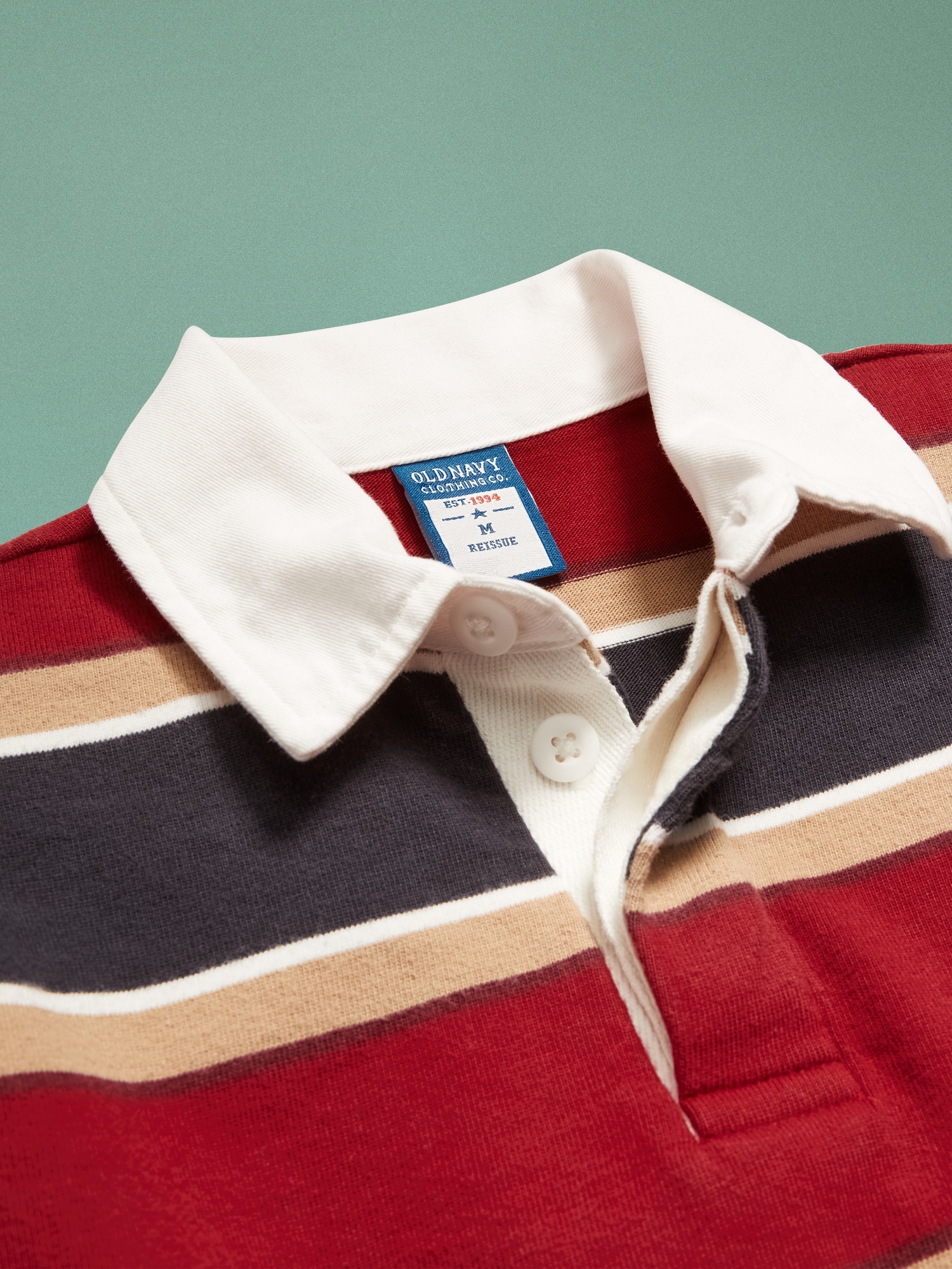 '94 Long-Sleeve Rugby Stripe Polo Shirt for Boys