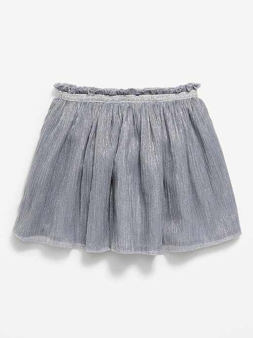 View large product image 2 of 2. Shiny Metallic Tulle Tutu Skirt for Toddler Girls