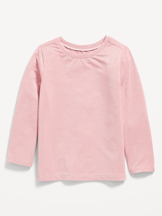 View large product image 1 of 1. Sparkly Long-Sleeve T-Shirt for Toddler Girls