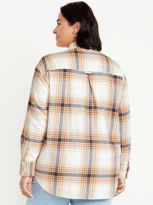 Image number 8 showing, Flannel Boyfriend Button-Down Shirt