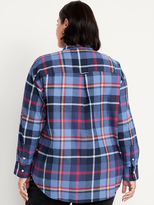 Image number 8 showing, Flannel Boyfriend Button-Down Shirt