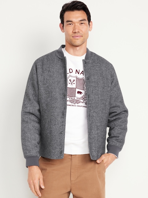 Tweed Bomber Jacket