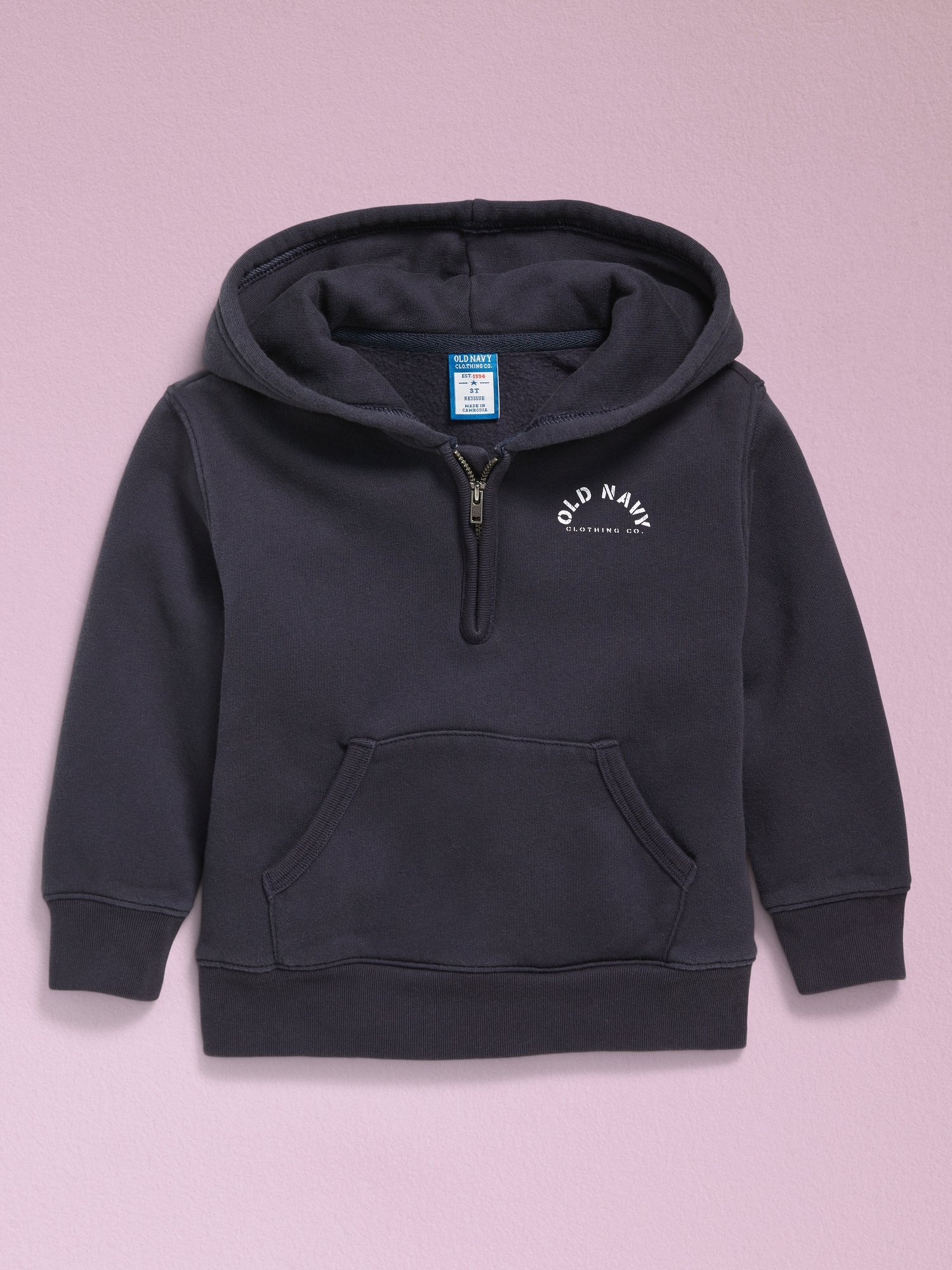 '94 Unisex Half-Zip Logo-Graphic Hoodie for Toddler