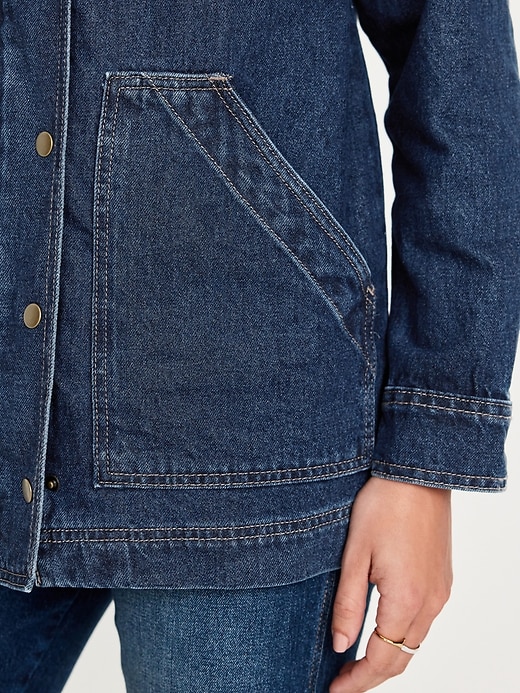 L'image numéro 5 présente Veste campagnarde décontractée en denim