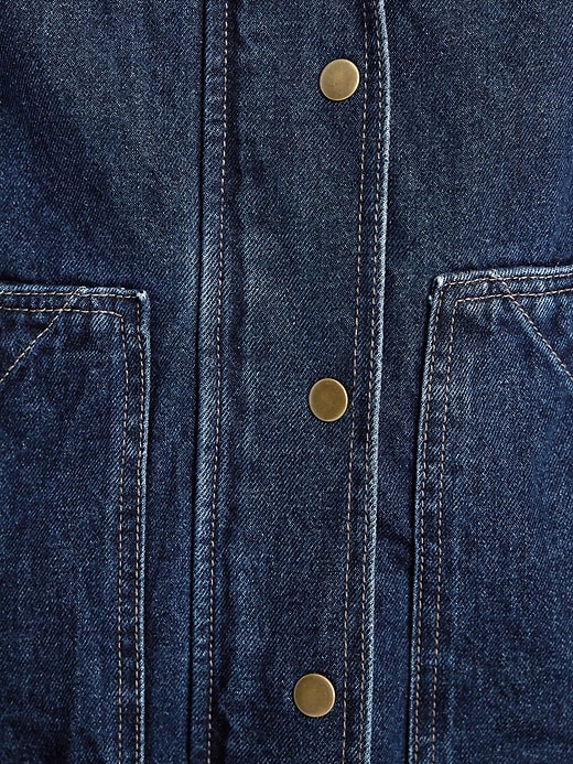 L'image numéro 6 présente Veste campagnarde décontractée en denim