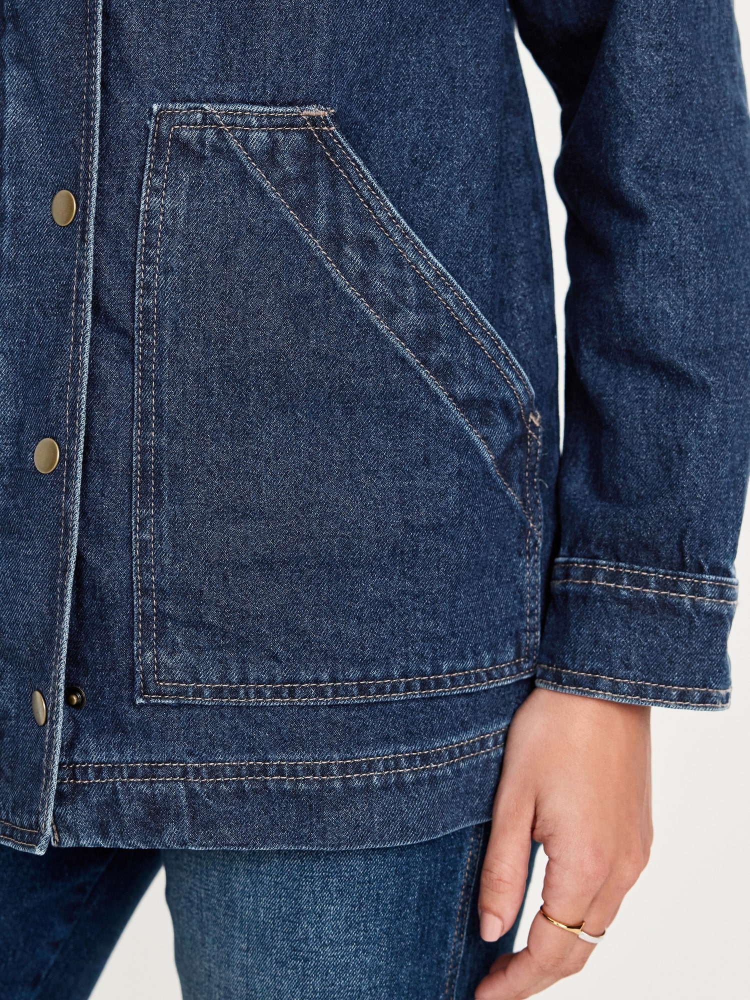 Relaxed Jean Barn Jacket