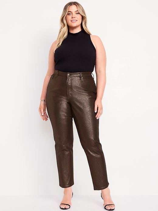 Image number 6 showing, High-Waisted Shine OG Straight Ankle Jeans