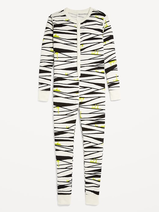 View large product image 1 of 2. Printed Gender-Neutral Snug-Fit Pajama One-Piece for Kids