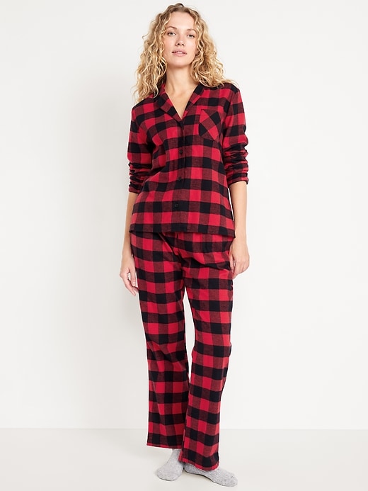 Image number 1 showing, Flannel Pajama Set for Women