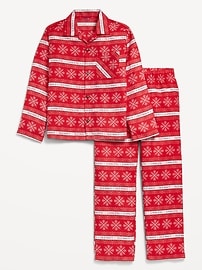 Voir une image plus grande du produit 4 de 5. Pyjama boutonné à motif unisexe pour enfant