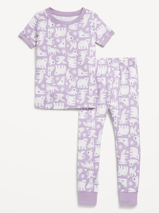 Voir une image plus grande du produit 2 de 3. Pyjama ajusté à motif pour tout-petit et bébé