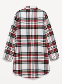 Voir une image plus grande du produit 3 de 4. Chemise de nuit en flanelle à col pour Fille