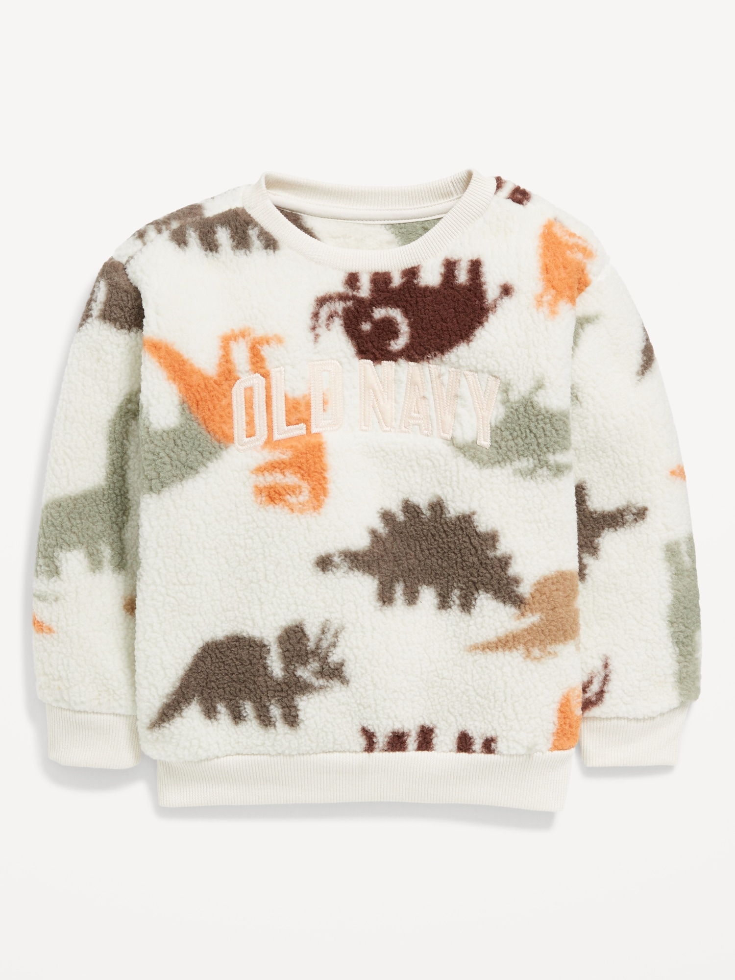 Oversized Crew-Neck Logo-Graphic Sweatshirt for Toddler Boys