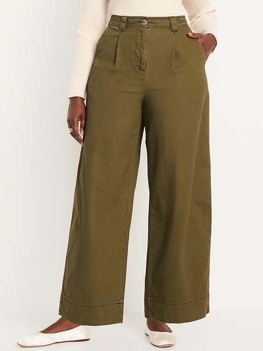 Image number 4 showing, Extra High-Waisted Barrel Wide-Leg Pants