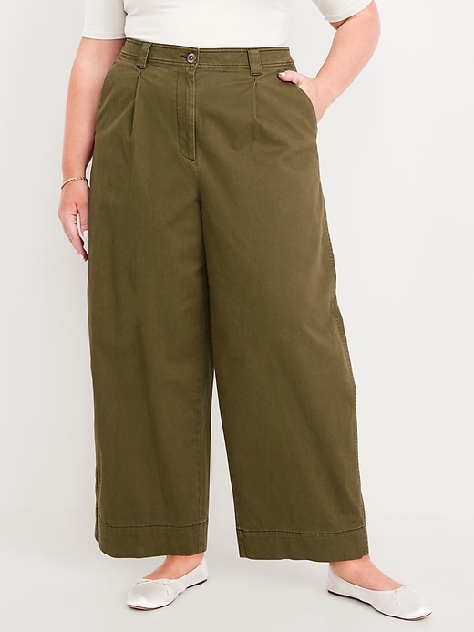 Image number 6 showing, Extra High-Waisted Barrel Wide-Leg Pants