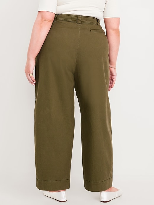 Image number 7 showing, Extra High-Waisted Barrel Wide-Leg Pants