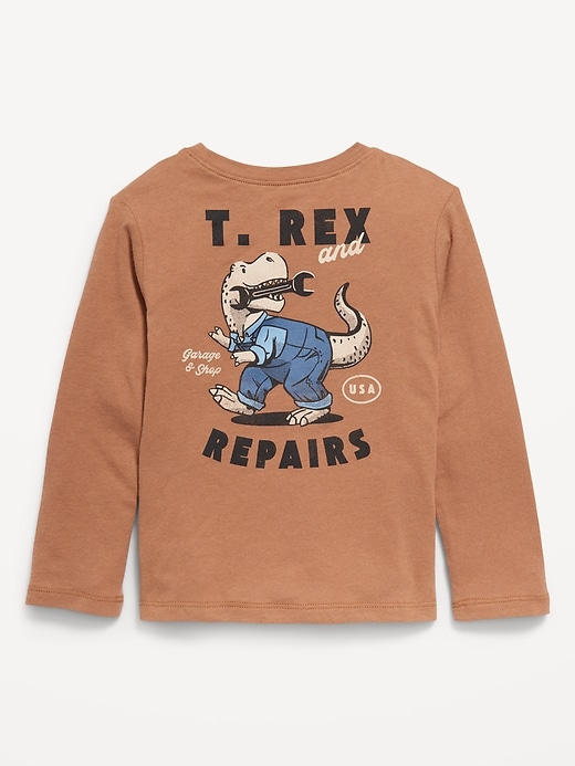 View large product image 2 of 2. Unisex Long-Sleeve Graphic T-Shirt for Toddler