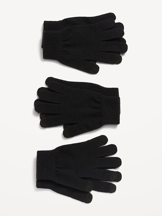 View large product image 1 of 1. 3-Pack Text-Friendly Gloves for Women