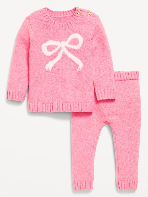 Voir une image plus grande du produit 1 de 3. Ensemble de chandail SoSoft à épaules boutonnées et pantalon pour bébé