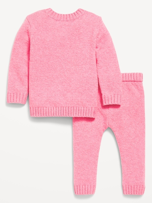 Voir une image plus grande du produit 2 de 3. Ensemble de chandail SoSoft à épaules boutonnées et pantalon pour bébé